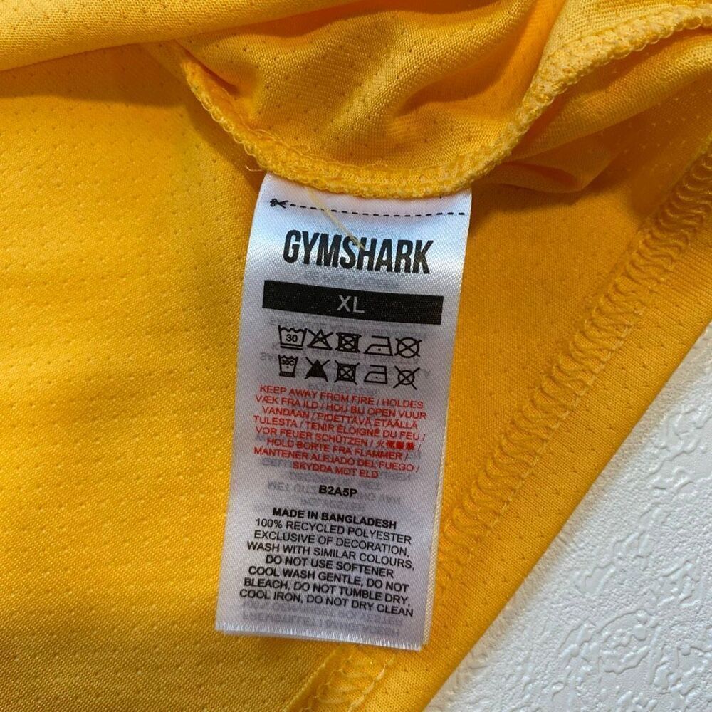 Gymshark Apricot Sleeveless Crop Tank Top Workout Gym Shirt Size XL - Picture 9 of 11